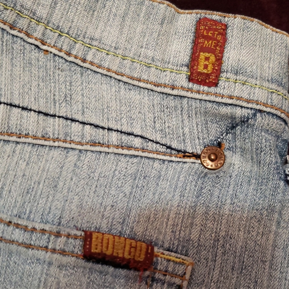 Vintage Y2K BONGO Faded Distressed Denim Low-Rise Mini Jean Skirt - Picture 6 of 8